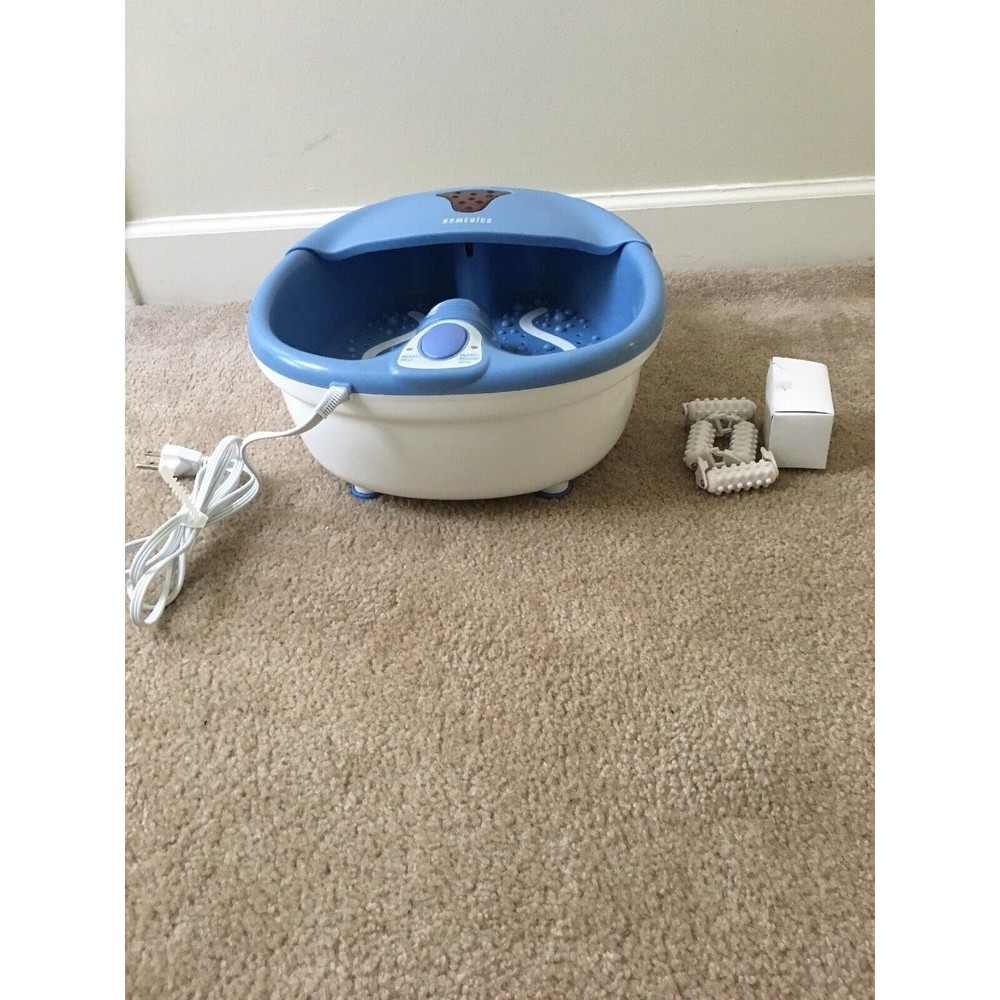 Homedics Bubble Bliss Plus Luxury Foot Massager Bubbles White Blue